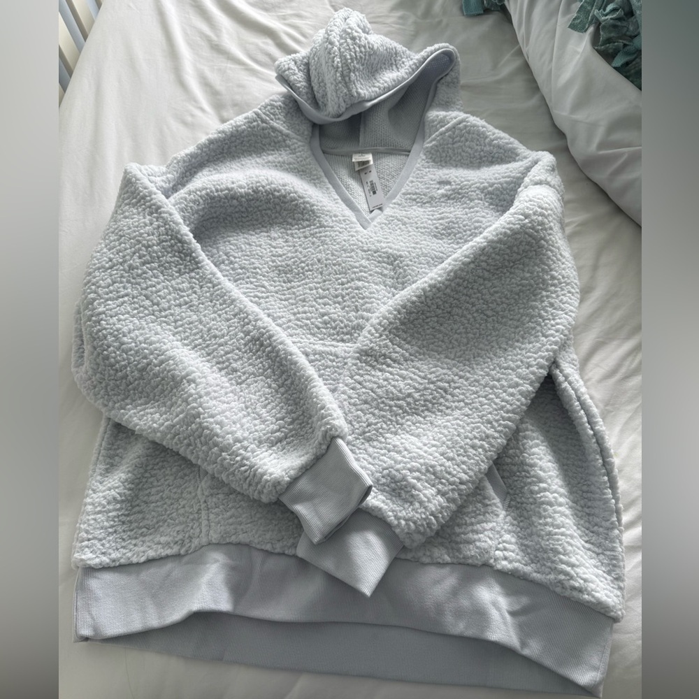 PINK Victoria's Secret Gray V-Neck Sweater